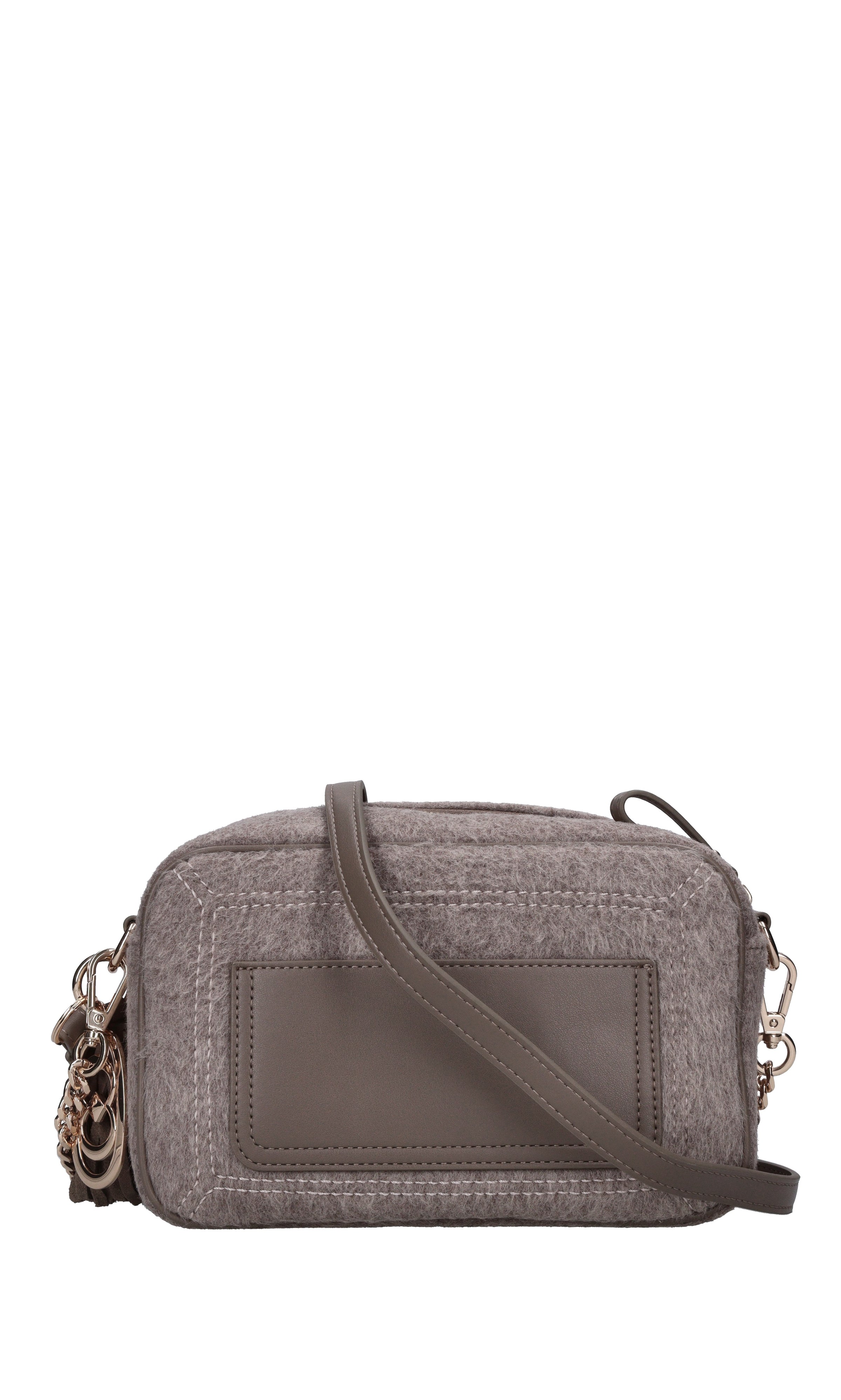 Borsa Mongolia in lana ed ecopelle 