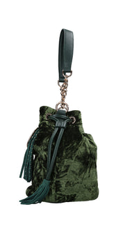 Borsa in velluto ed ecopelle 