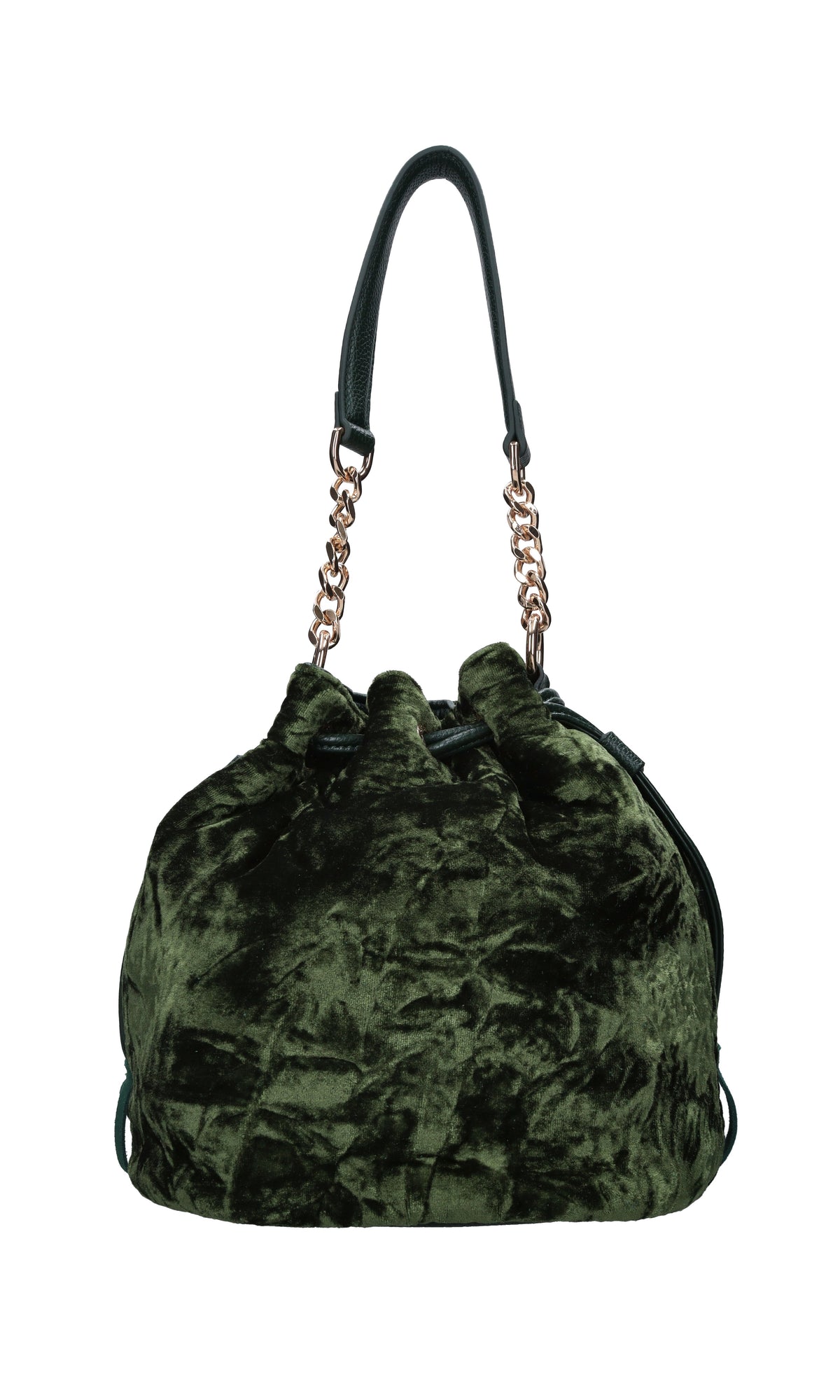 Borsa in velluto ed ecopelle 