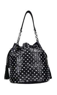 Borsa Andromeda in ecopelle e strass 
