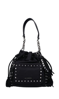Borsa in tessuto ed ecopelle 