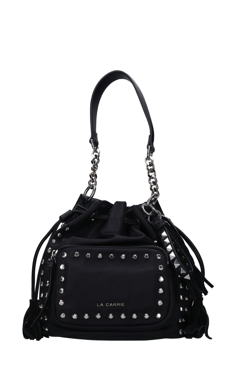 Borsa in tessuto ed ecopelle 