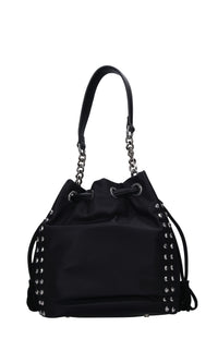 Borsa in tessuto ed ecopelle 