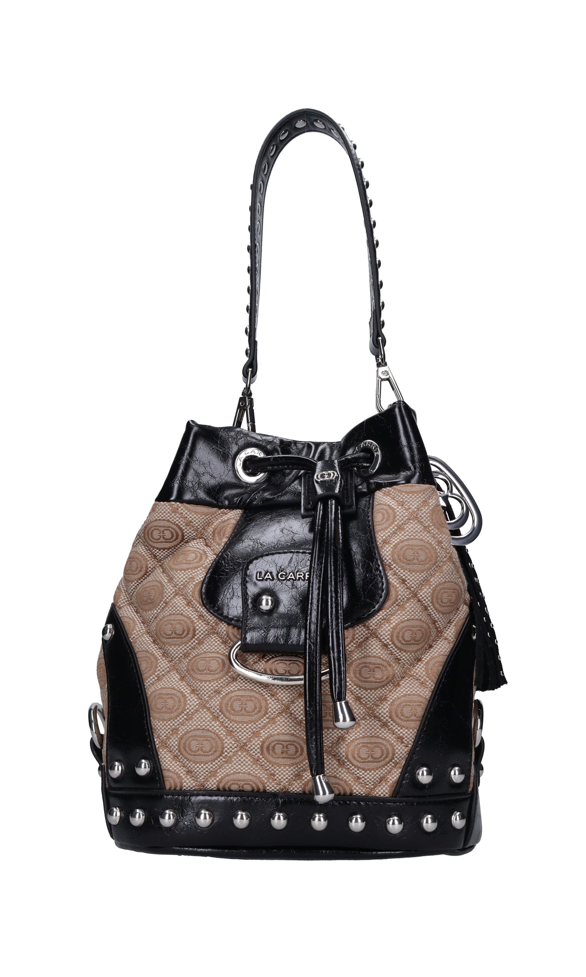 Borsa in tessuto ed ecopelle 