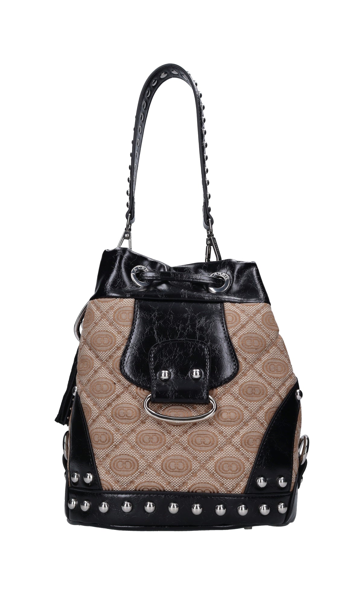 Borsa in tessuto ed ecopelle 