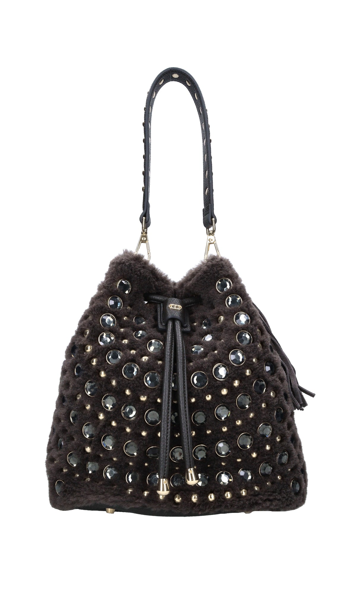 Borsa Andromeda in ecopelle ed ecopelliccia 