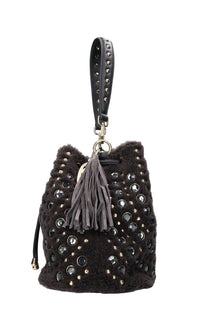 Borsa Andromeda in ecopelle ed ecopelliccia 
