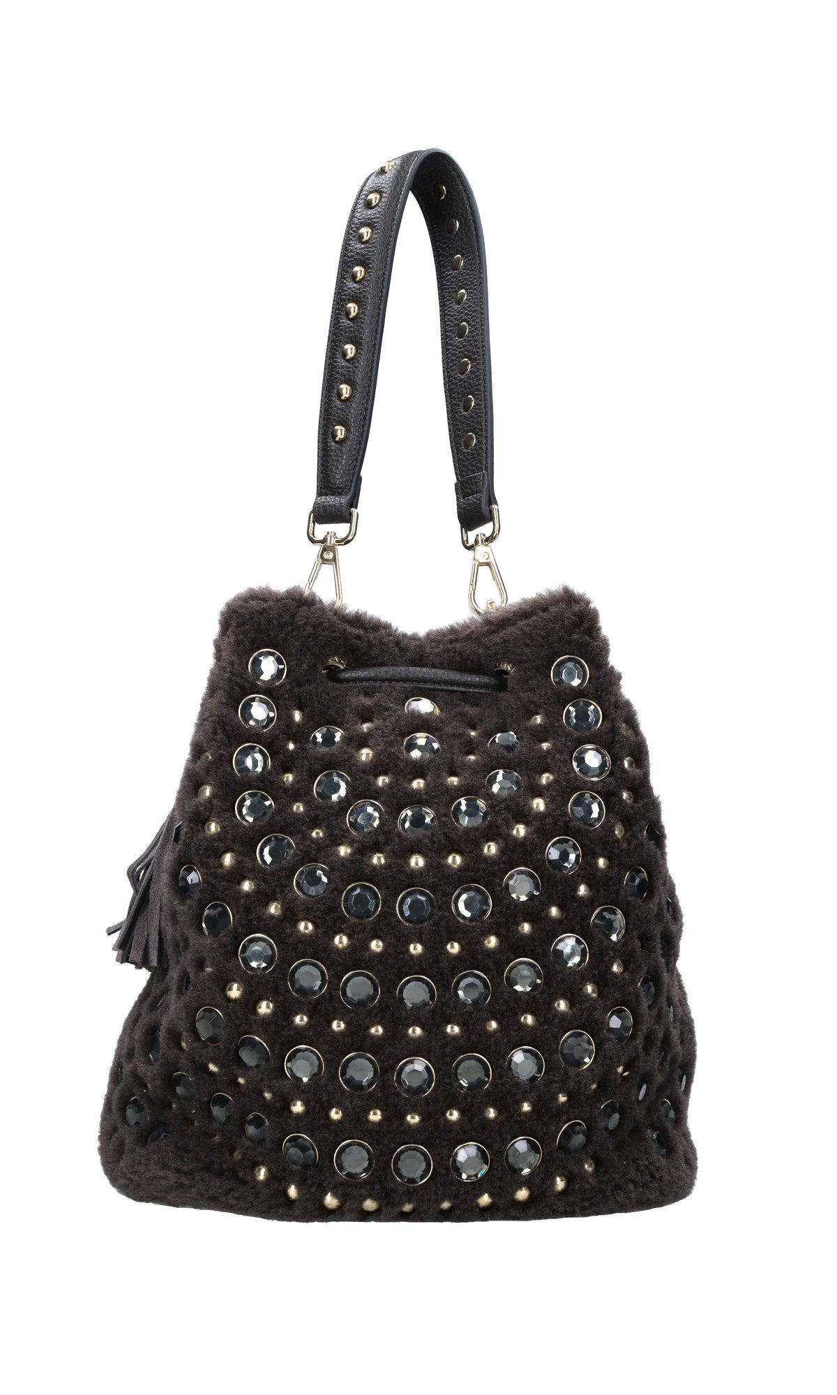Borsa Andromeda in ecopelle ed ecopelliccia 