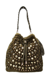 Borsa Andromeda in ecopelliccia ed ecopelle 