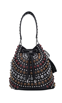 Borsa in ecopelle e borchie 