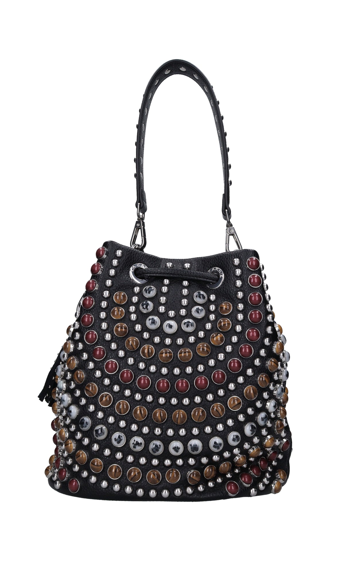 Borsa in ecopelle e borchie 