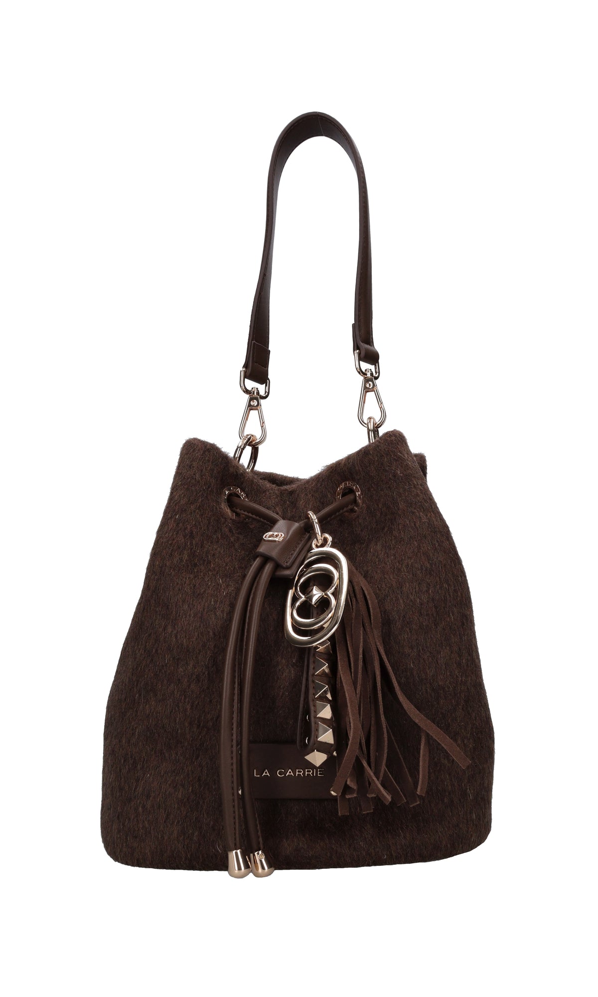 Borsa in lana ed ecopelle 