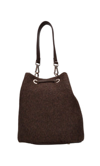 Borsa in lana ed ecopelle 