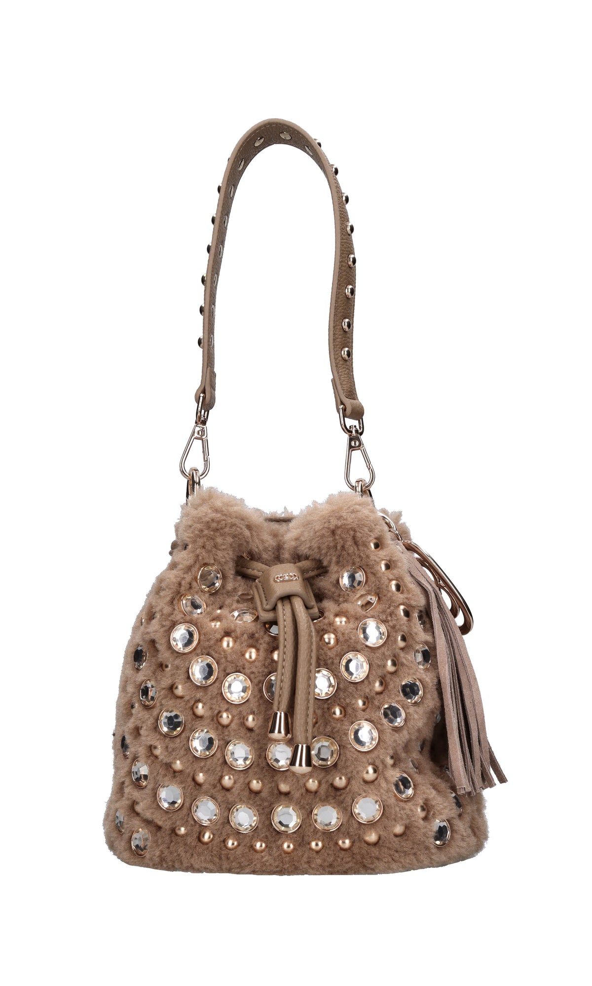 Borsa Andromeda in ecopelle ed ecopelliccia 