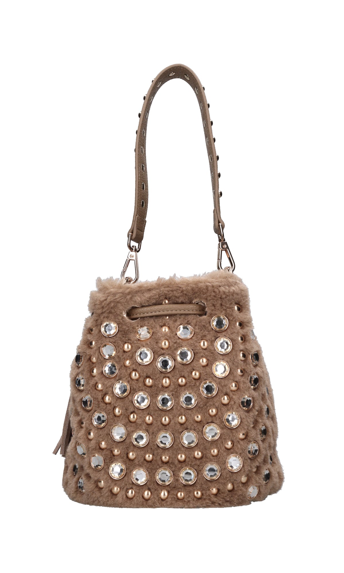 Borsa Andromeda in ecopelle ed ecopelliccia 