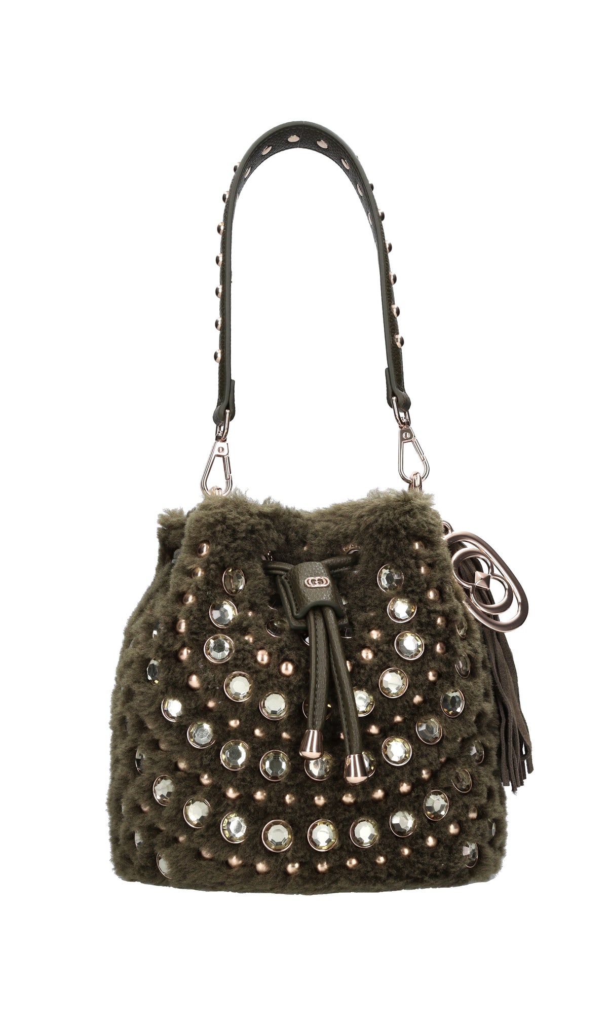 Borsa Andromeda in ecopelle ed ecopelliccia 