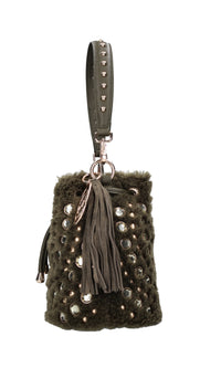 Borsa Andromeda in ecopelle ed ecopelliccia 