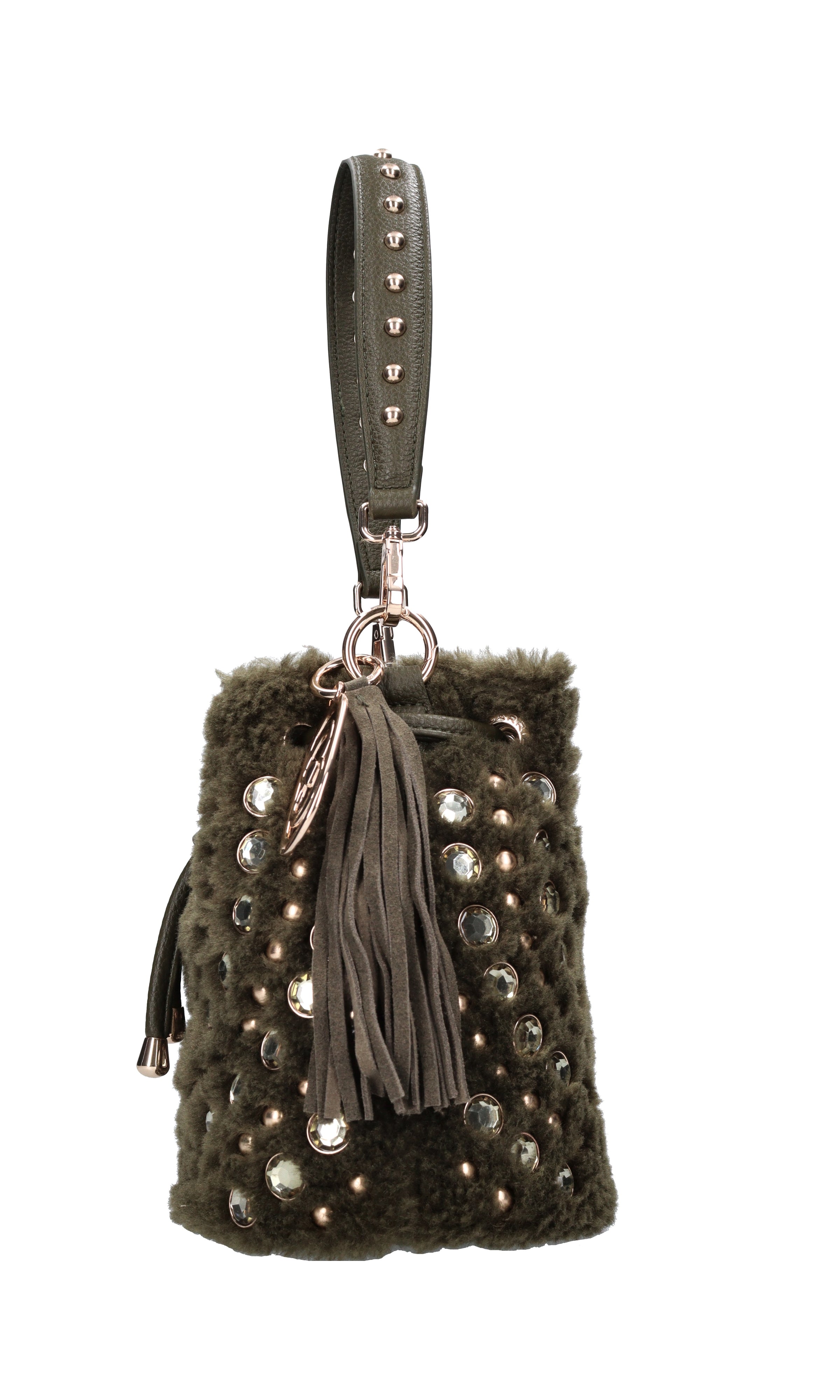 Borsa Andromeda in ecopelle ed ecopelliccia 
