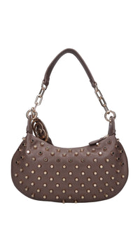 Borsa in ecopelle e borchie 