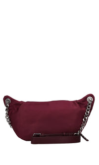 Borsa/Marsupio in tessuto tecnico e borchie 