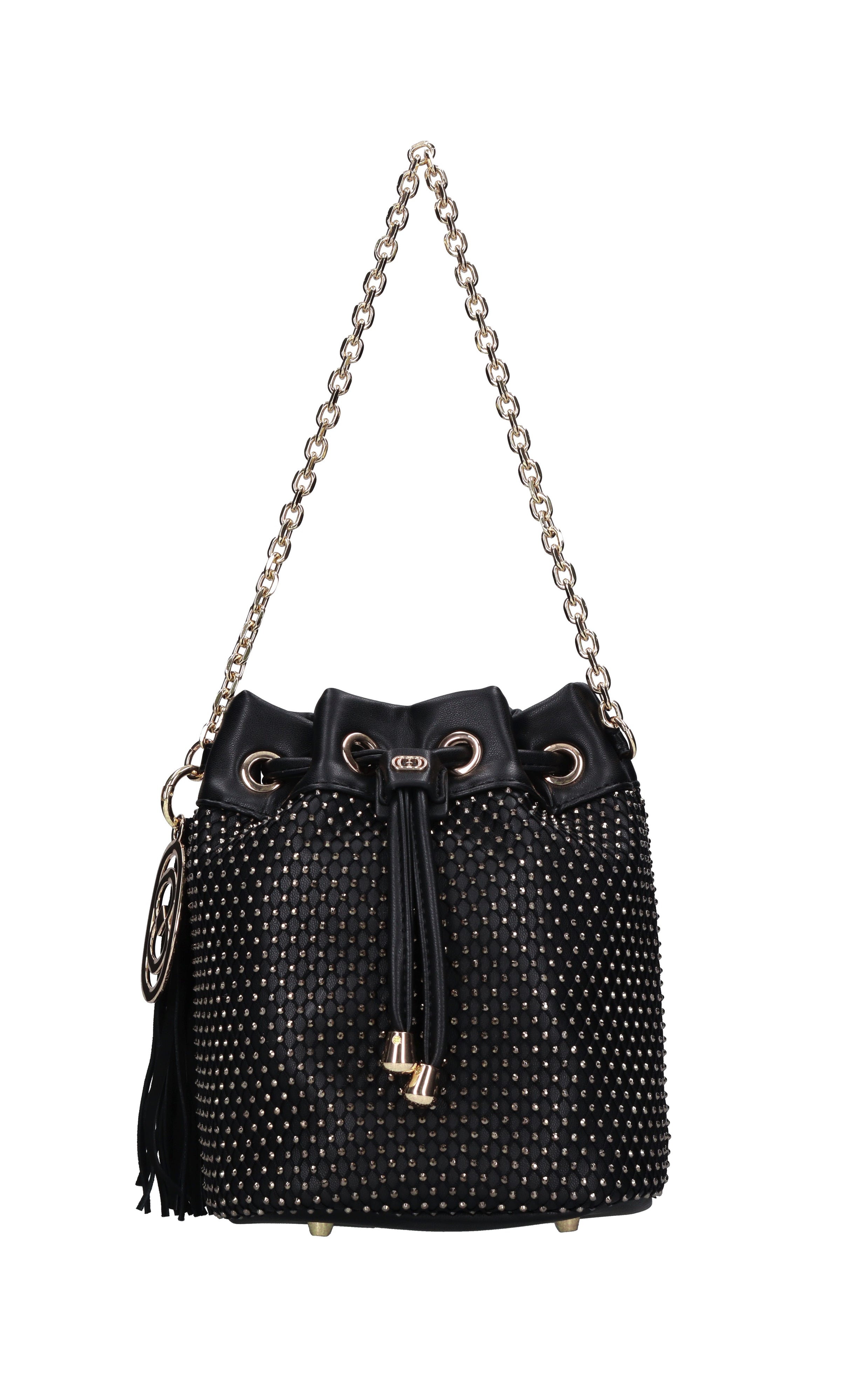 Borsa in ecopelle e strass 