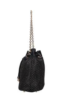 Borsa in ecopelle e strass 