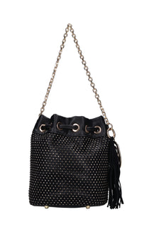 Borsa in ecopelle e strass 