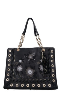 Borsa in ecopelle e borchie 