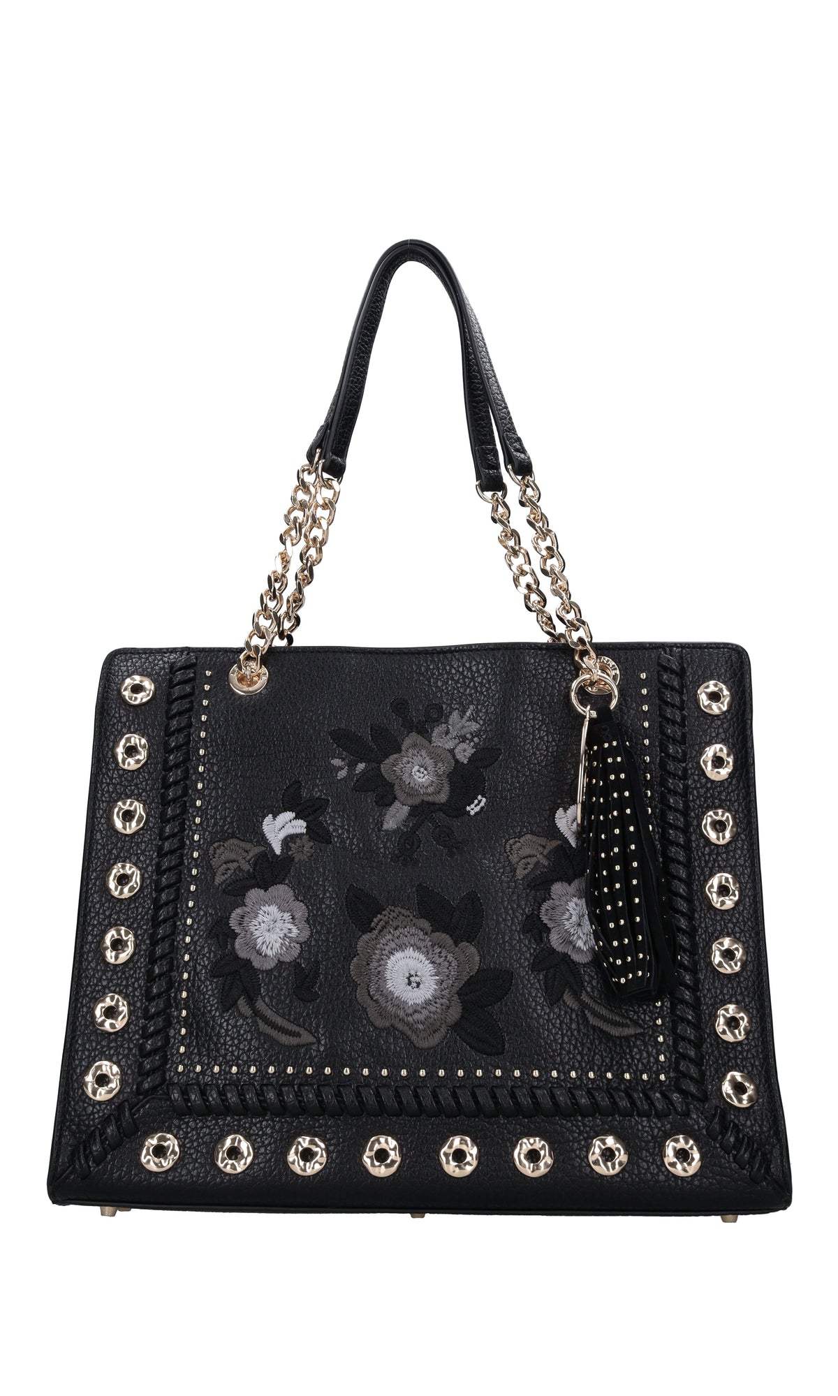 Borsa in ecopelle e borchie 