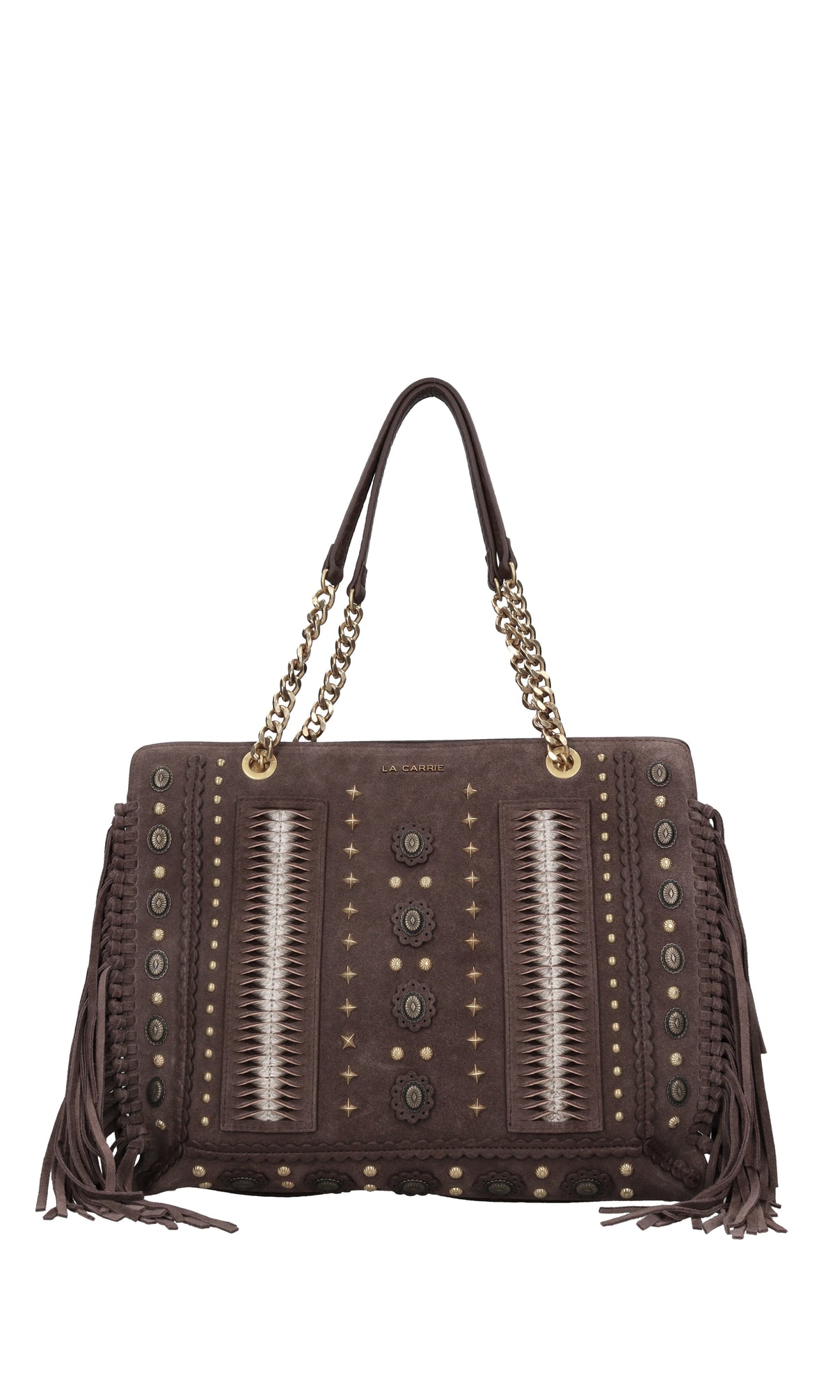 Borsa Jungle in pelle e camoscio 