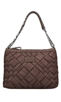 Borsa Dark Wave in tessuto ed ecopelle 