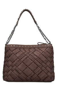 Borsa Dark Wave in tessuto ed ecopelle 