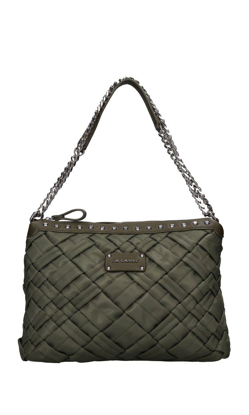 Borsa Dark Wave in tessuto ed ecopelle 
