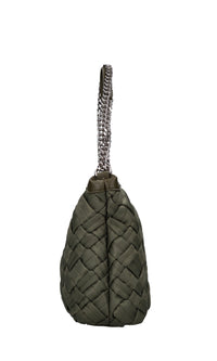 Borsa Dark Wave in tessuto ed ecopelle 