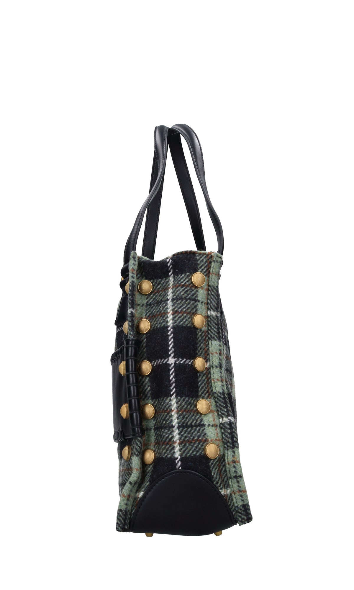 Borsa in tessuto e borchie 