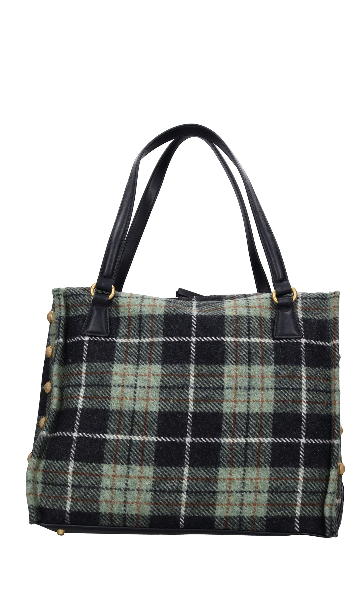 Borsa in tessuto e borchie 