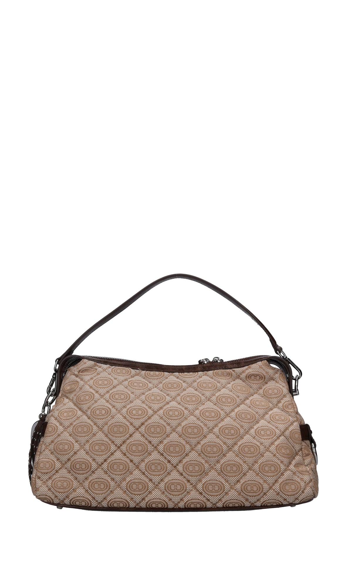 Borsa Monogram Shiny in tessuto ed ecopelle 