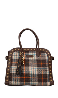 Borsa in lana ed ecopelle 