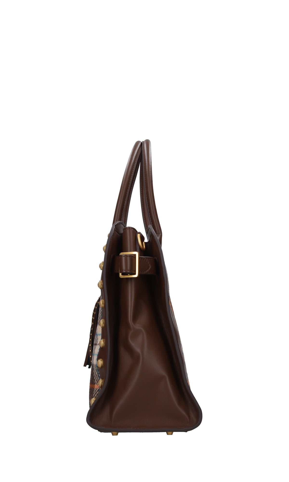 Borsa in lana ed ecopelle 