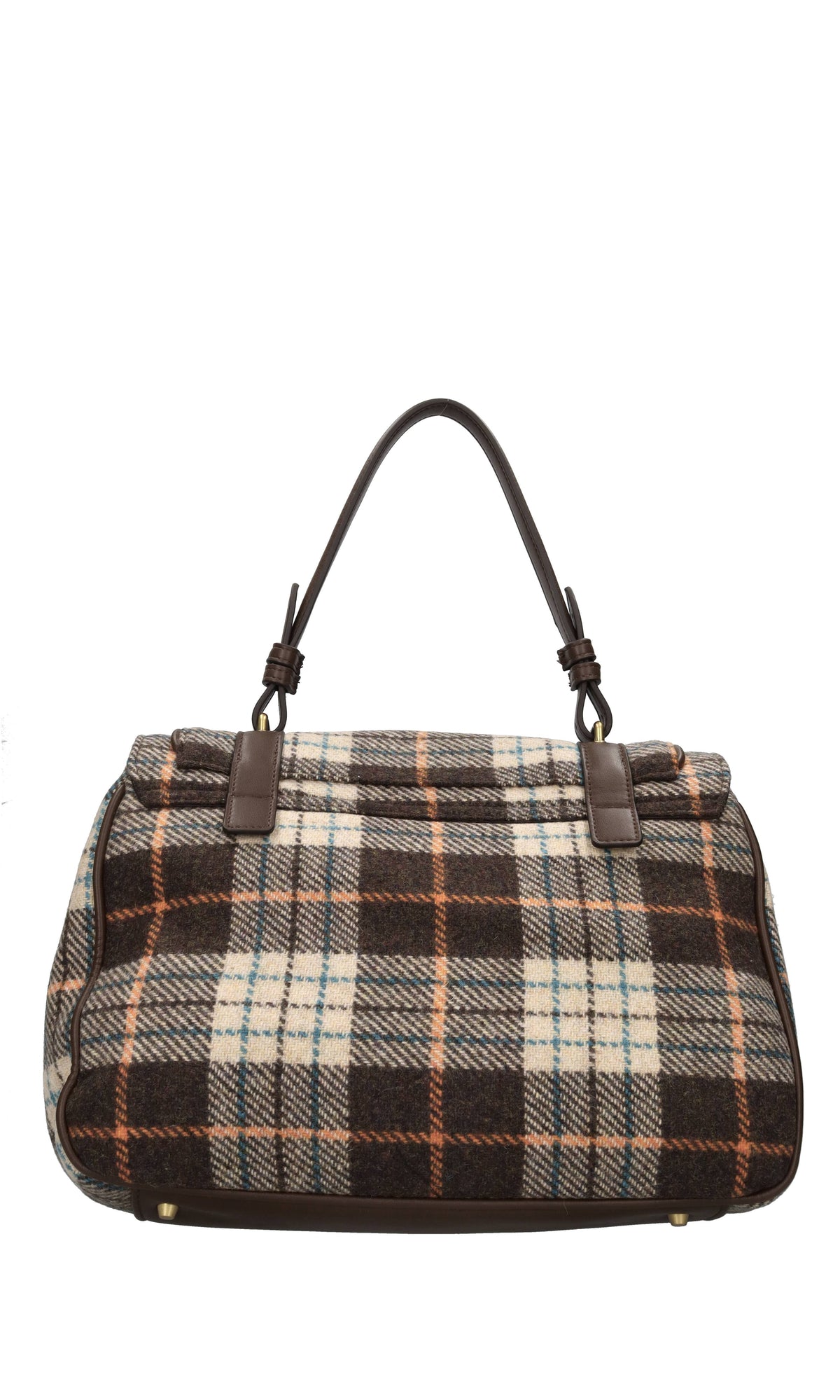 Borsa in ecopelle e tessuto 