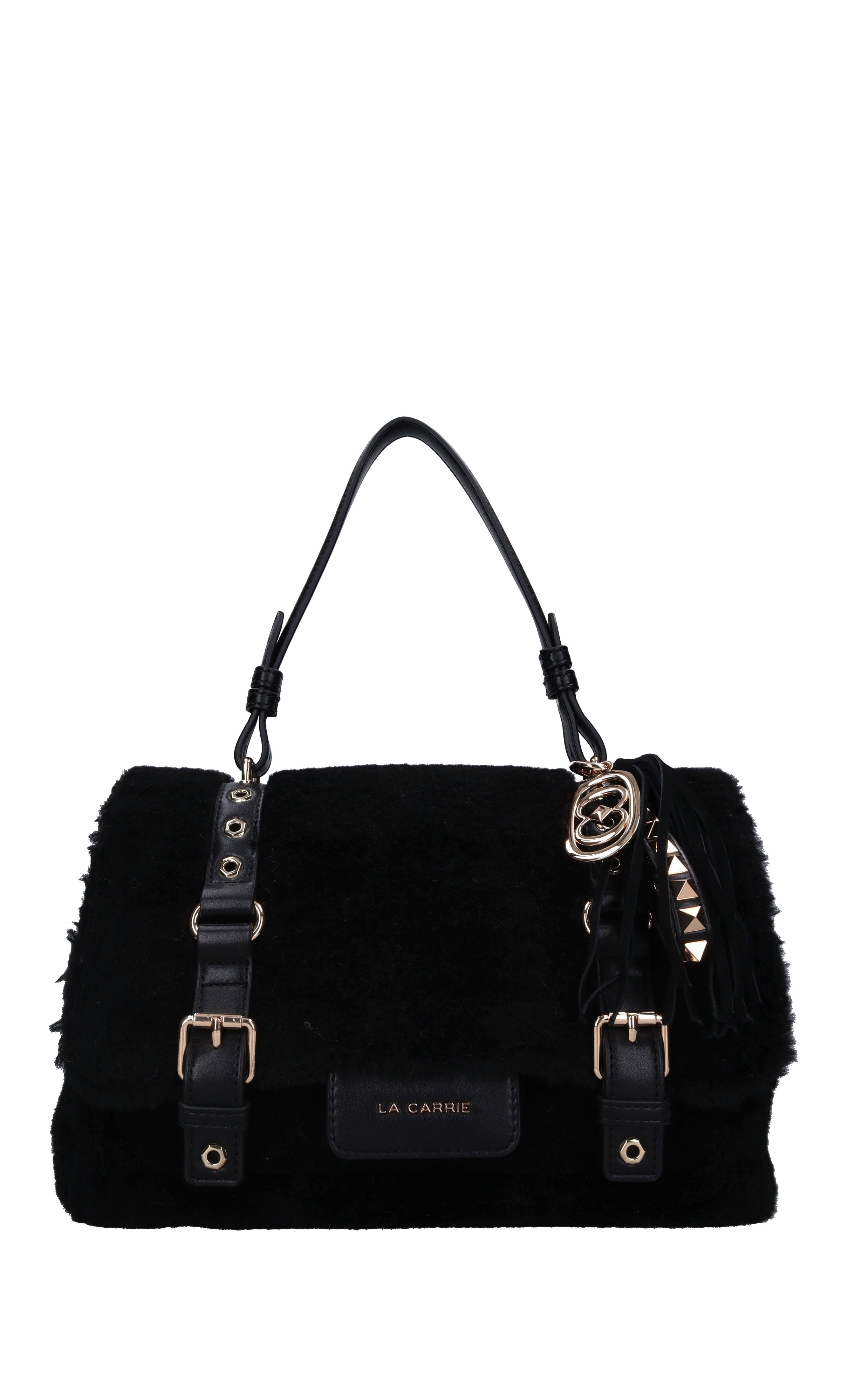 Borsa Teddy in ecopelle ed ecopelliccia 