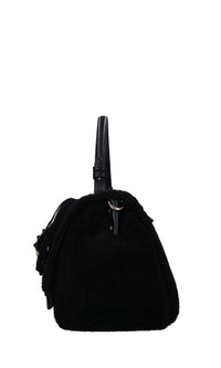 Borsa Teddy in ecopelle ed ecopelliccia 