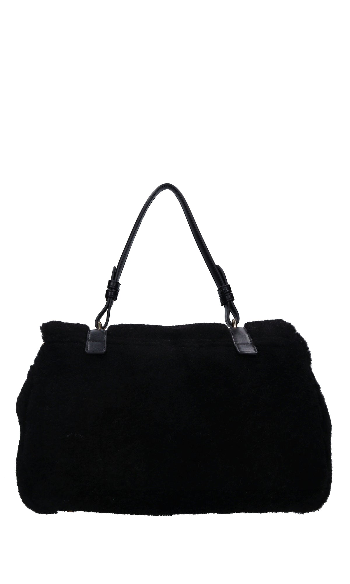 Borsa Teddy in ecopelle ed ecopelliccia 