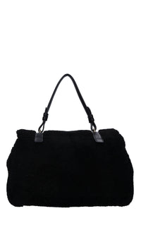 Borsa Teddy in ecopelle ed ecopelliccia 