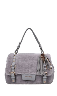 Borsa Teddy Atena in ecopelliccia ed ecopelle 