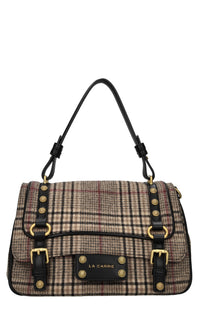 Borsa in ecopelle e lana 