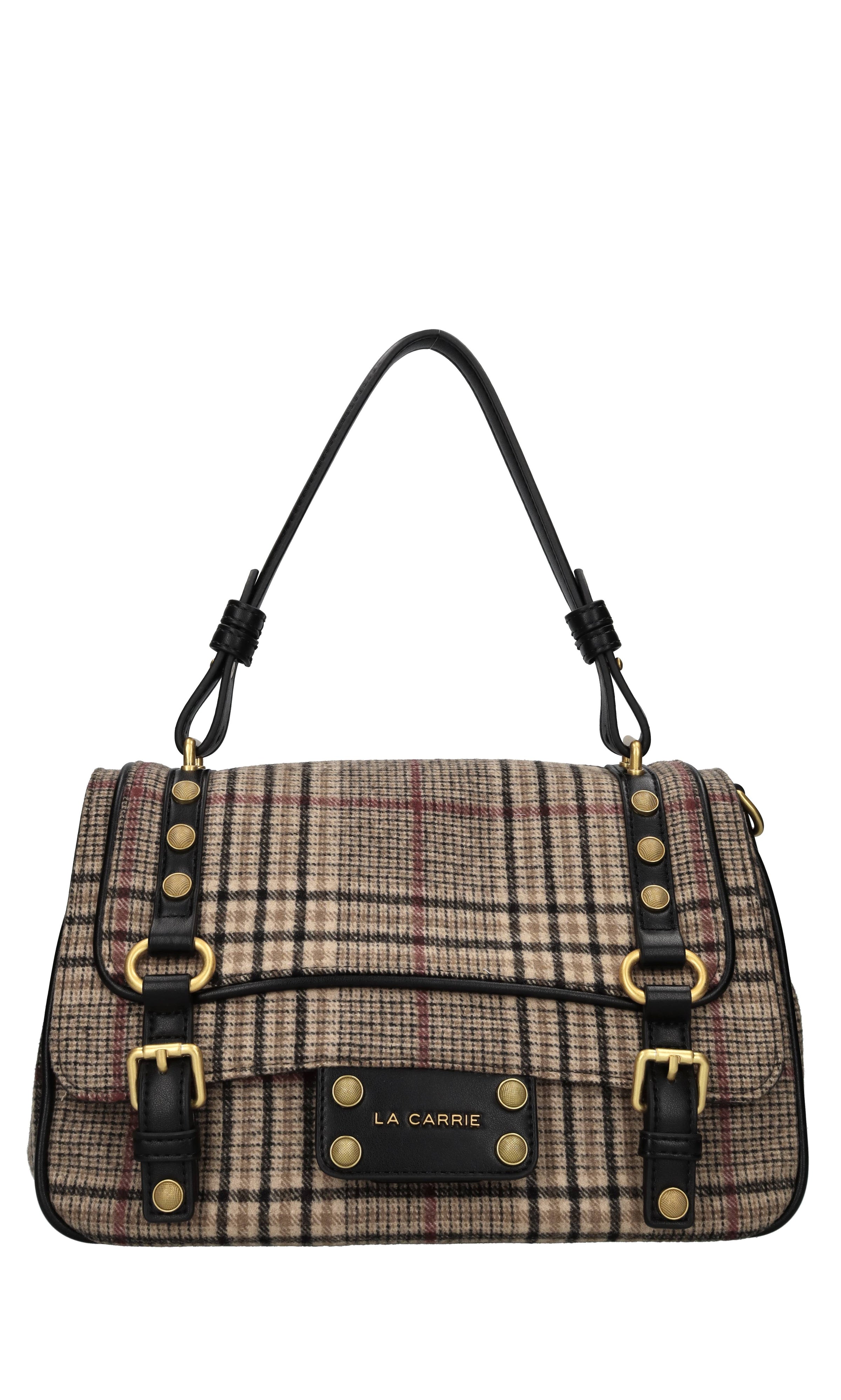 Borsa in ecopelle e lana 