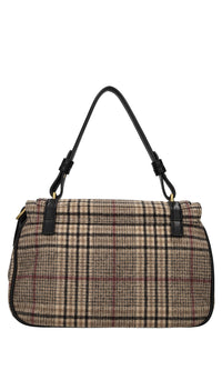 Borsa in ecopelle e lana 