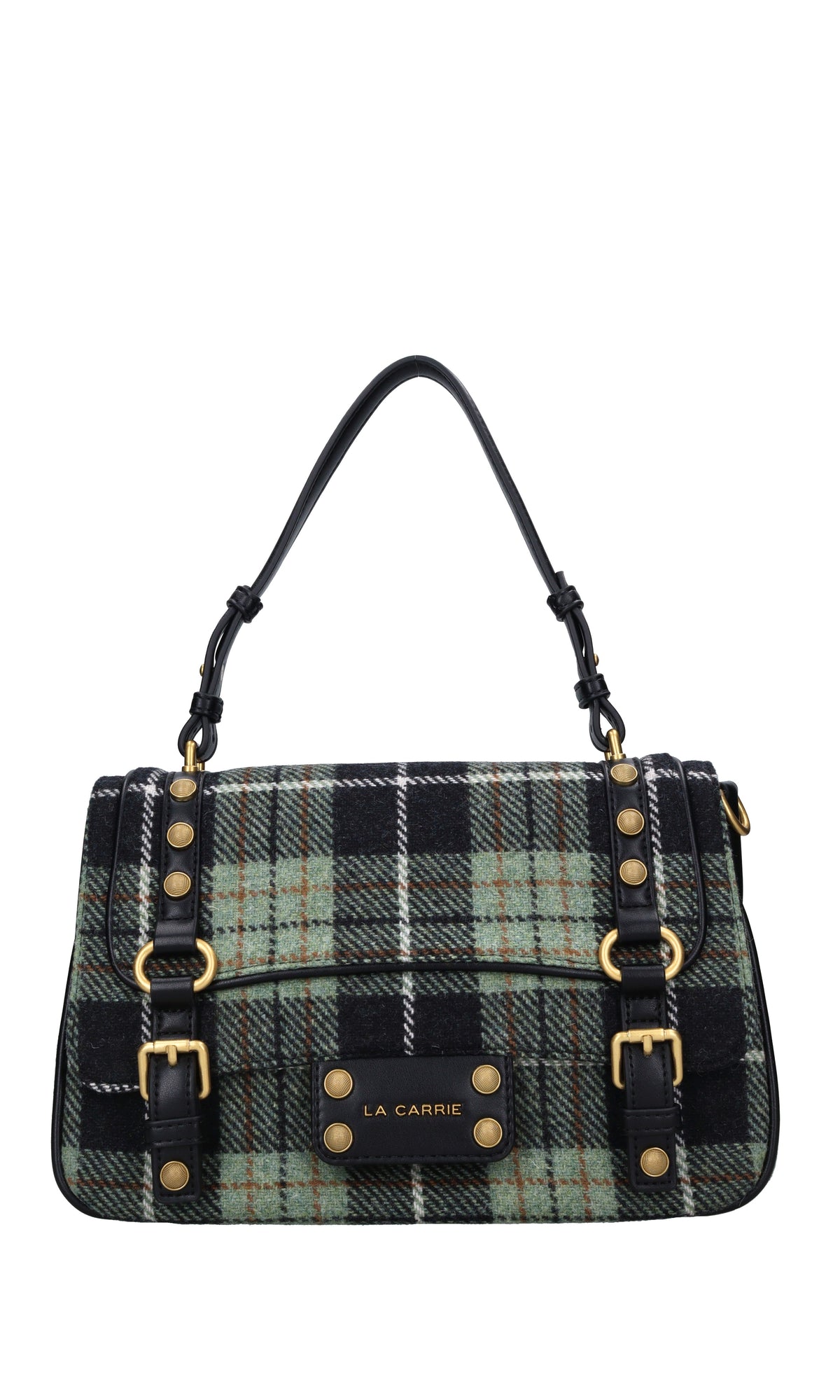 Borsa Scottish in ecopelle e lana 