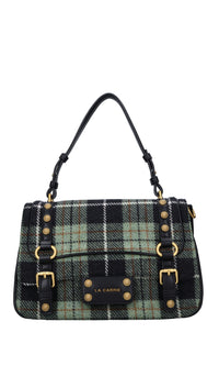 Borsa Scottish in ecopelle e lana 
